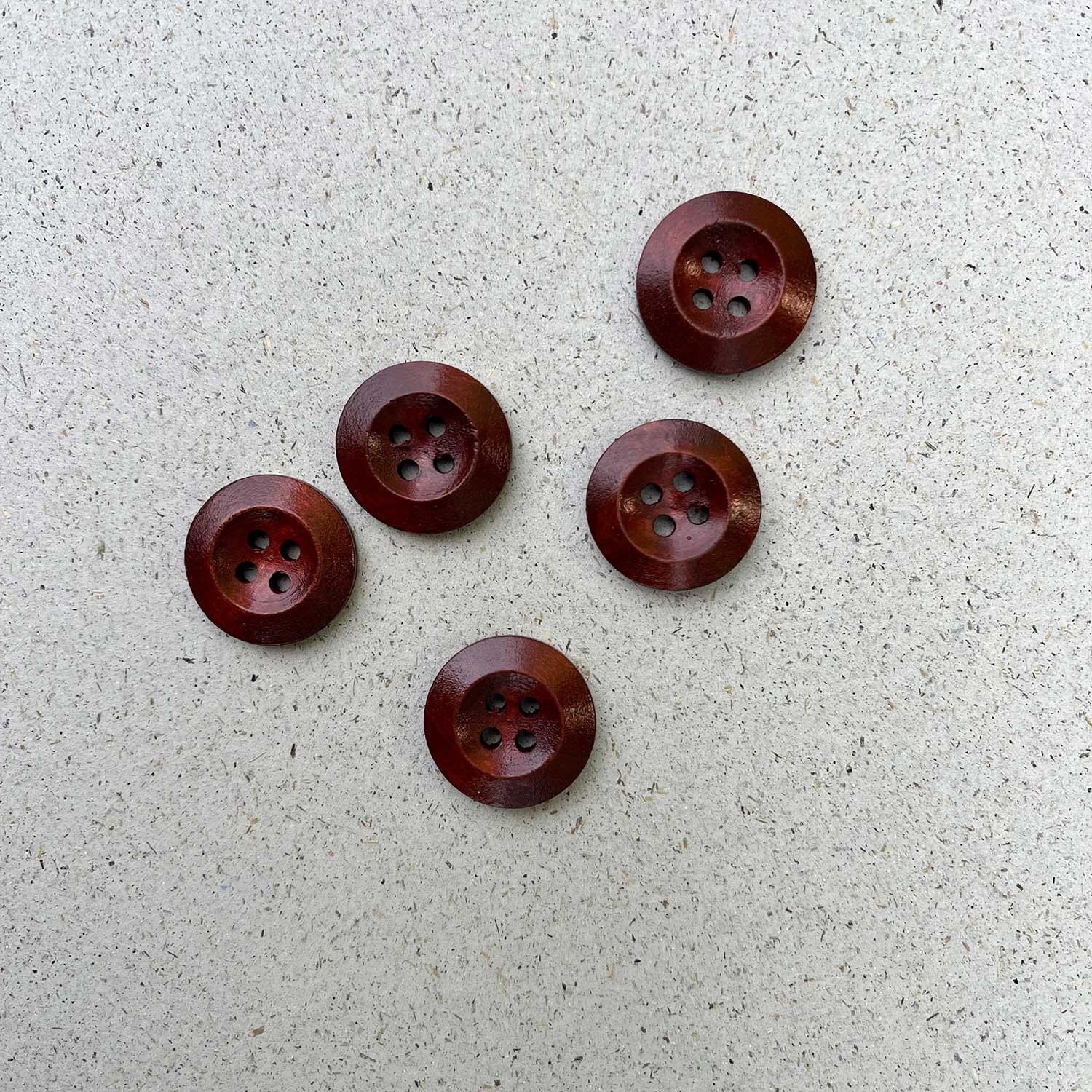 BOTONES DE MADERA Set 5x