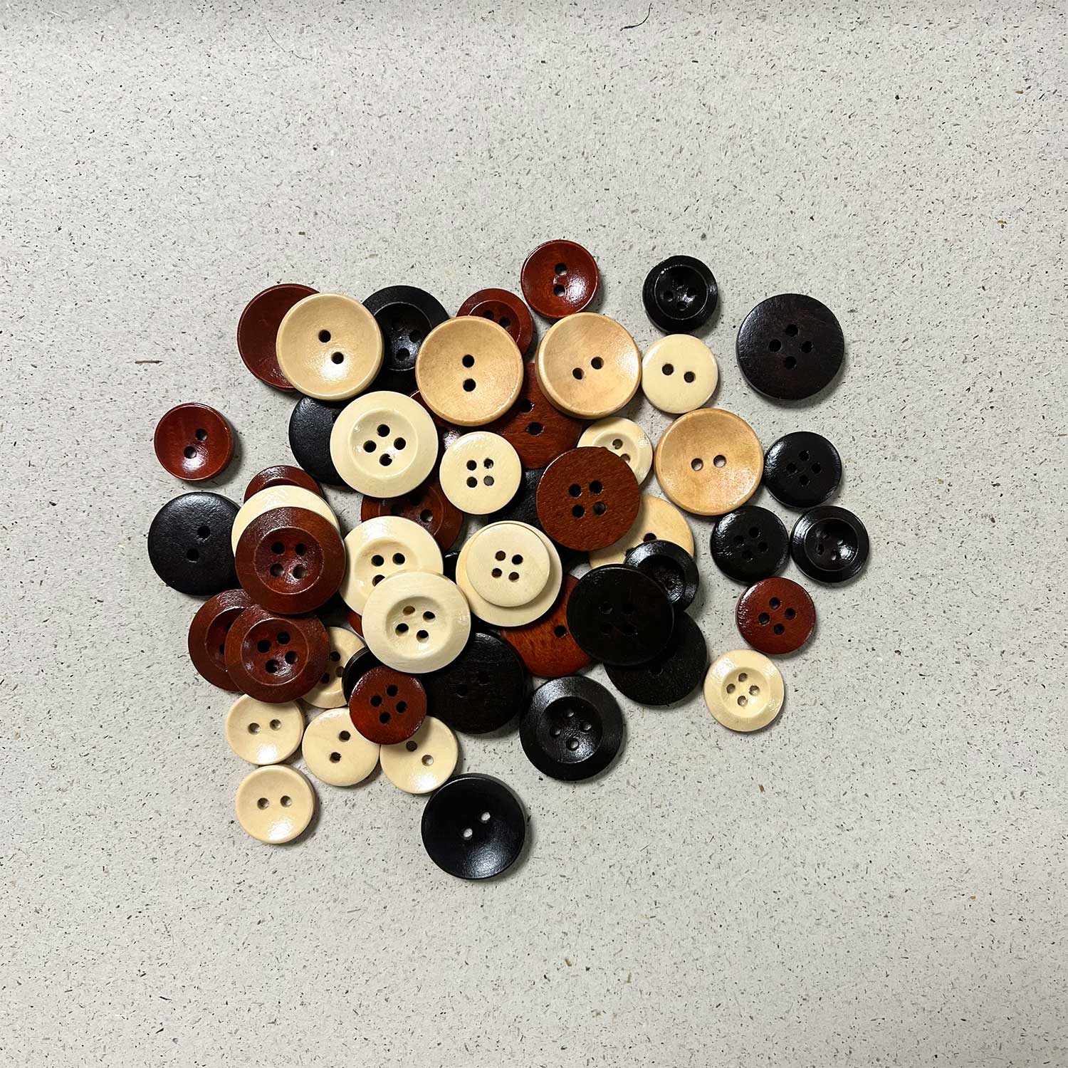 BOTONES DE MADERA Set 5x