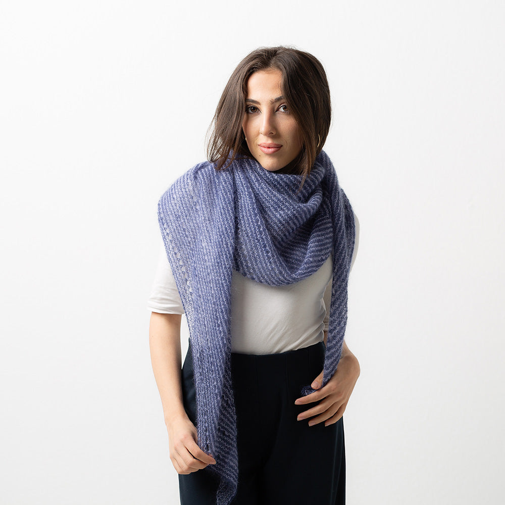 PATTERN | STRIPED FEATHER SHAWL