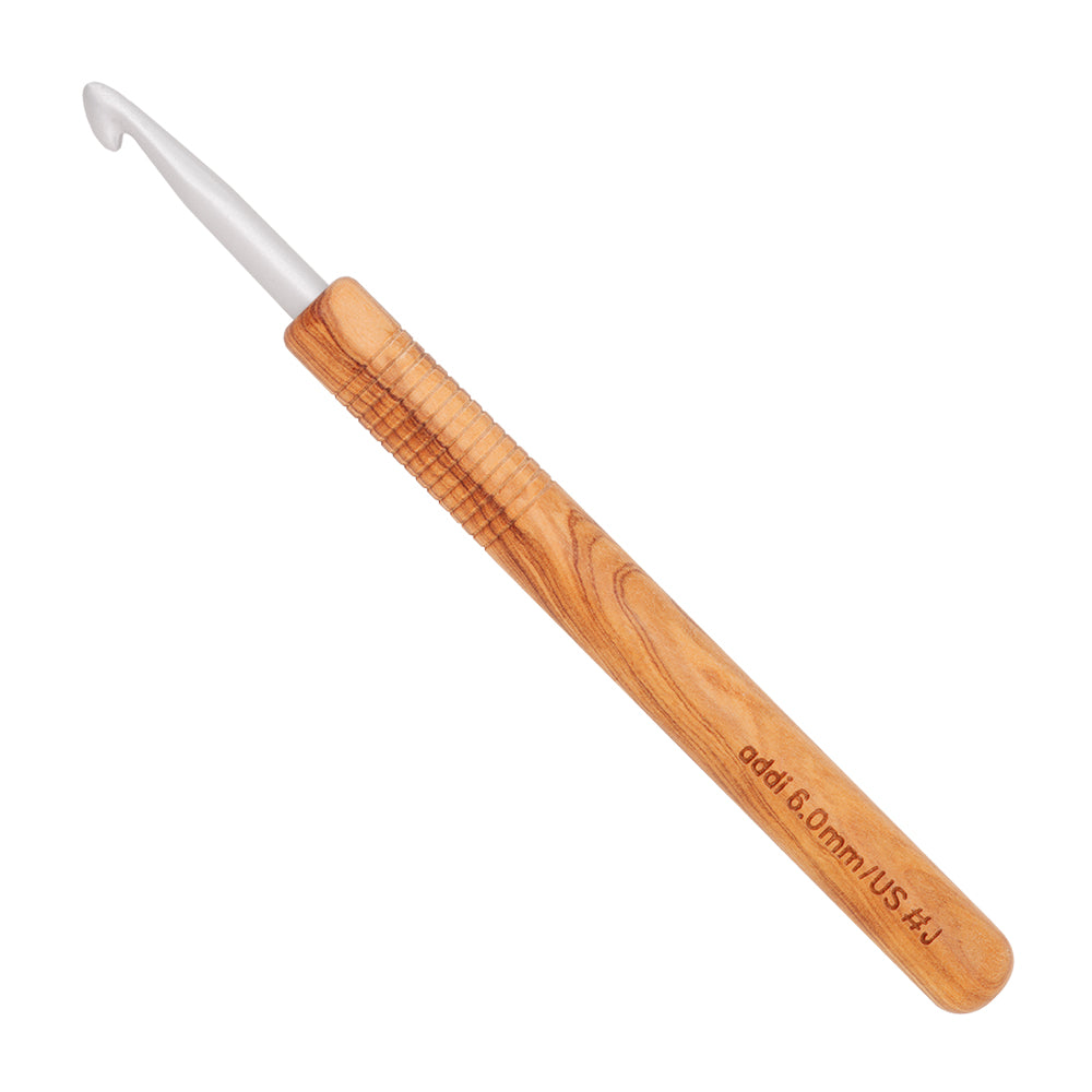 addiNature Olive Wood Crochet – 15 et 17,5 cm (2–8 mm)