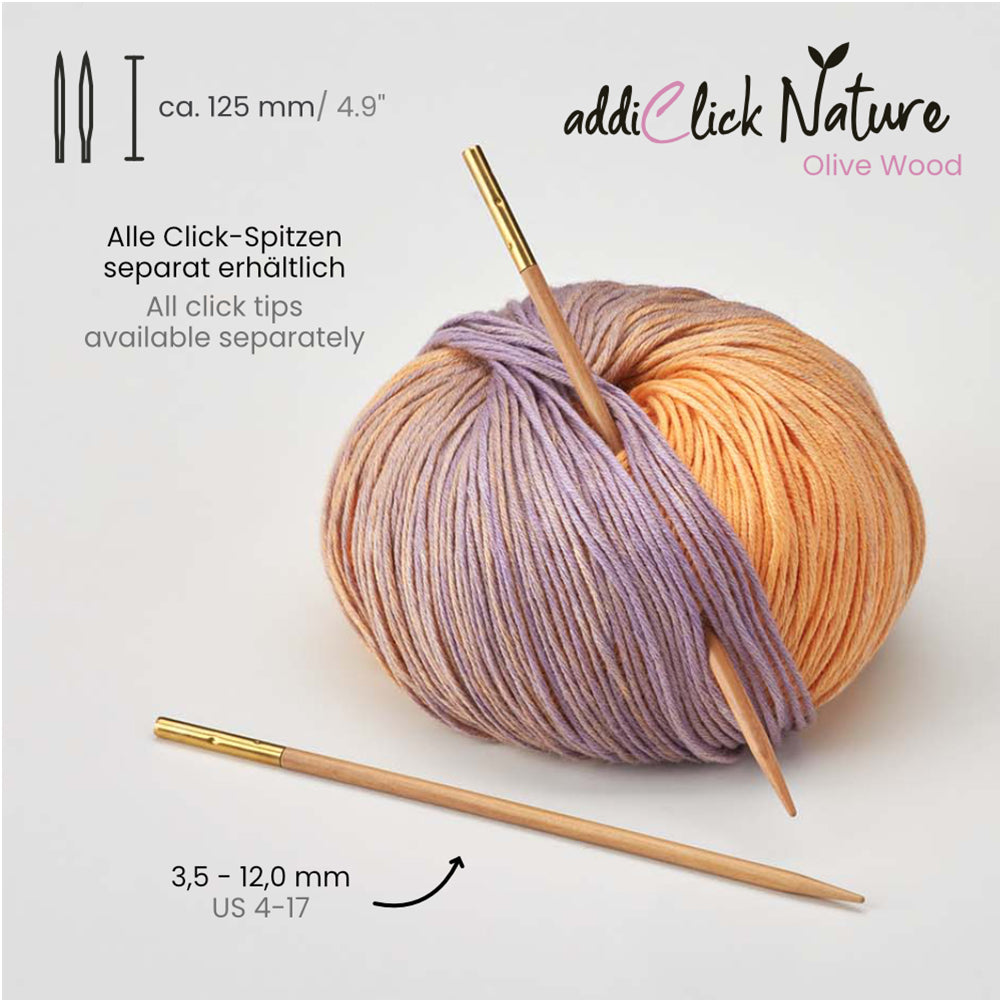 Puntas addiClick Nature de Madera de Olivo – unidad (3,5–10 mm)